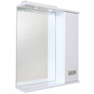 Зеркало со шкафом Onika Балтика 67.02 R 206704 с подсветкой Белое Зеркало со шкафом Onika Балтика 67.02 R 206704 с подсветкой Белое