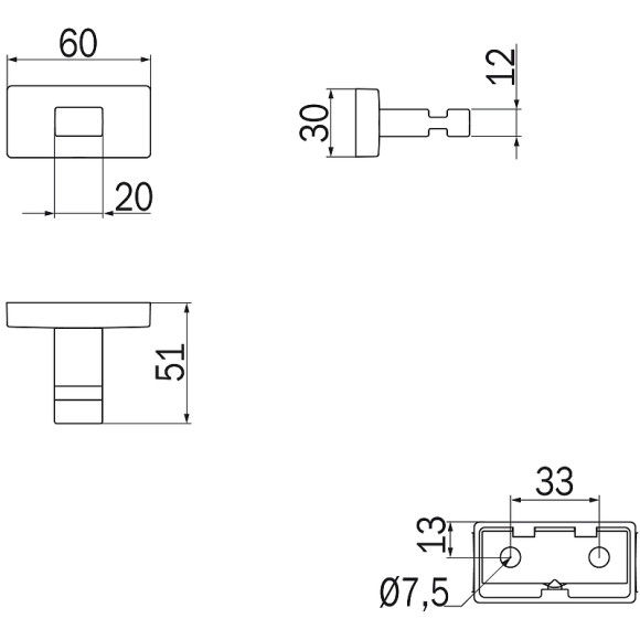 Крючок Inda Lea A1820AWM Белый матовый Крючок Inda Lea A1820AWM Белый матовый