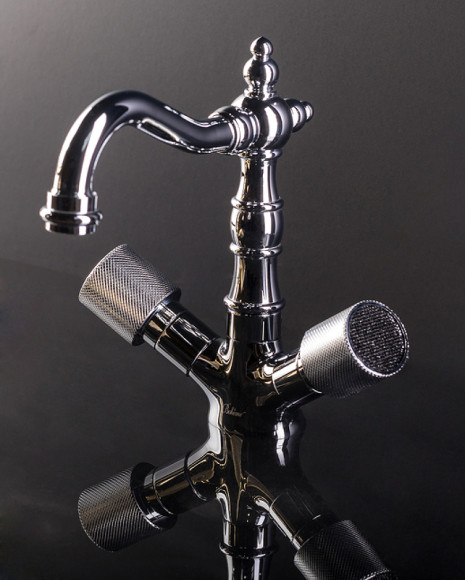 Смеситель для раковины Boheme Royal Cristal 272-Royal/CRSTblack Хром Смеситель для раковины Boheme Royal Cristal 272-Royal/CRSTblack Хром