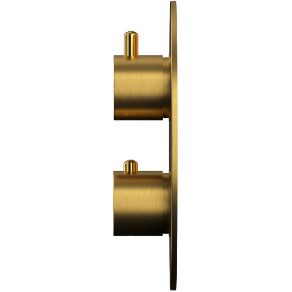 Смеситель для душа Whitecross Y brushed gold Y1236GLB с термостатом Брашированное золото Смеситель для душа Whitecross Y brushed gold Y1236GLB с термостатом Брашированное золото