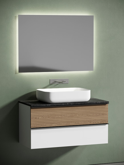 Столешница под раковину Sancos 100 TT100A1 Black Sky