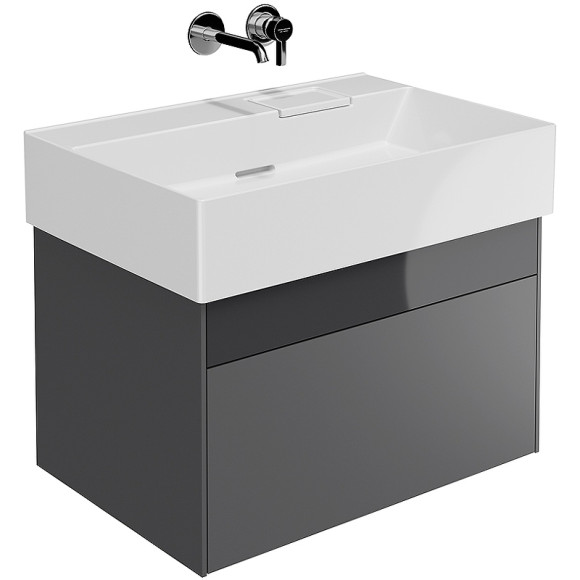 Тумба под раковину Kerama Marazzi Logica 70 LOG.70.2\ST подвесная Стальной серый Тумба под раковину Kerama Marazzi Logica 70 LOG.70.2\ST подвесная Стальной серый