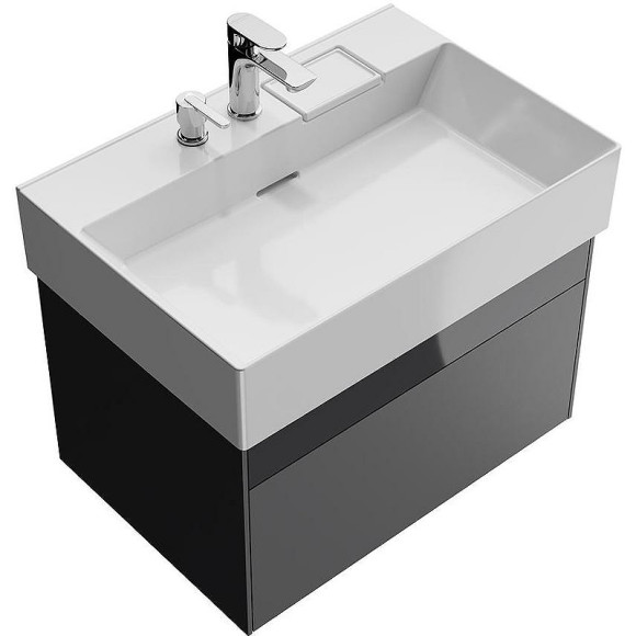 Тумба под раковину Kerama Marazzi Logica 70 LOG.70.2\ST подвесная Стальной серый Тумба под раковину Kerama Marazzi Logica 70 LOG.70.2\ST подвесная Стальной серый