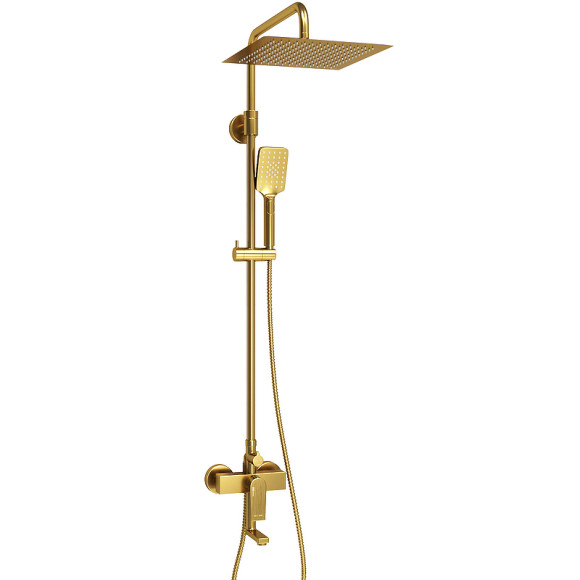 Душевая система WasserKRAFT A155.260.201.BG Золото матовое Душевая система WasserKRAFT A155.260.201.BG Золото матовое