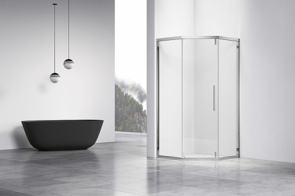 Душевой уголок Vincea Show 100x100 VSP1-4SH100CL профиль Хром стекло прозрачное