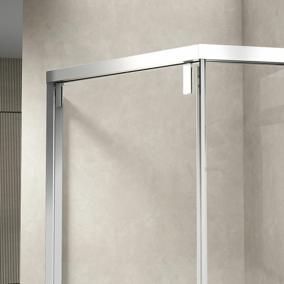 Душевой уголок Vincea Show 100x100 VSP1-4SH100CL профиль Хром стекло прозрачное