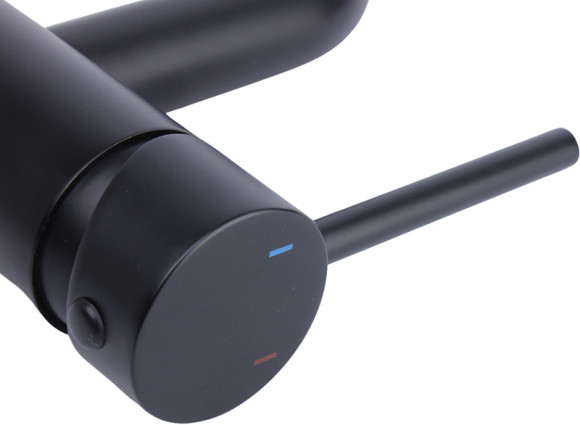 Смеситель для раковины Bronze de Luxe Scandi 1451B Черный матовый Смеситель для раковины Bronze de Luxe Scandi 1451B Черный матовый