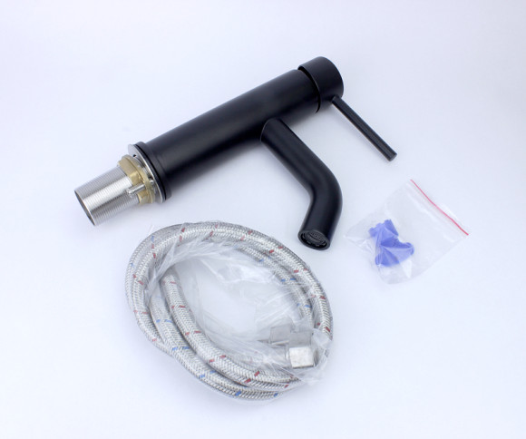 Смеситель для раковины Bronze de Luxe Scandi 1451B Черный матовый Смеситель для раковины Bronze de Luxe Scandi 1451B Черный матовый