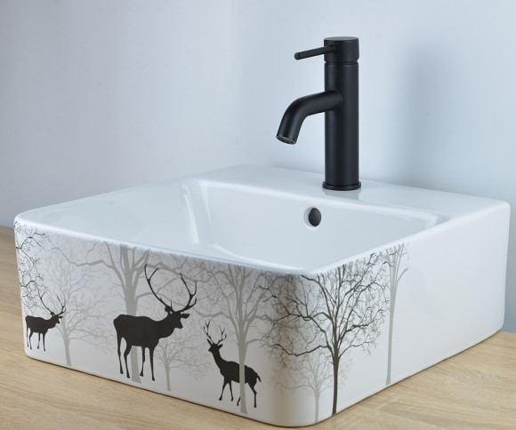 Смеситель для раковины Bronze de Luxe Scandi 1451B Черный матовый Смеситель для раковины Bronze de Luxe Scandi 1451B Черный матовый