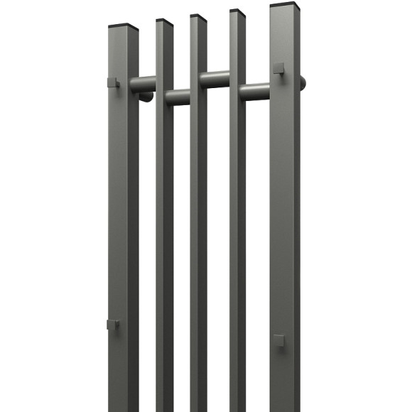 Электрический полотенцесушитель Point Фрея PN20738GB П2 180x800 диммер слева Графит блеск