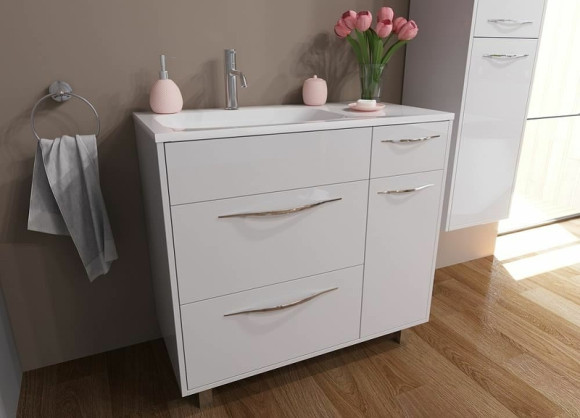 Тумба с раковиной Эстет Barcelona 90 L ФР-00003599 Белая Тумба с раковиной Эстет Barcelona 90 L ФР-00003599 Белая