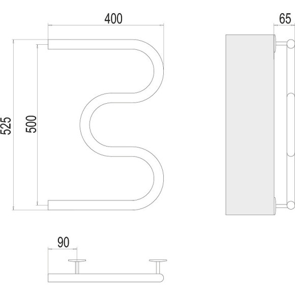 Электрический полотенцесушитель Terminus М-образный 400x500 4620768883903 Хром Электрический полотенцесушитель Terminus М-образный 400x500 4620768883903 Хром