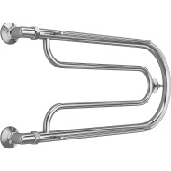 Водяной полотенцесушитель Terminus Фокстрот (1) 320x700 4620768881251 с полкой Хром, боковое подключение, G 1" НР