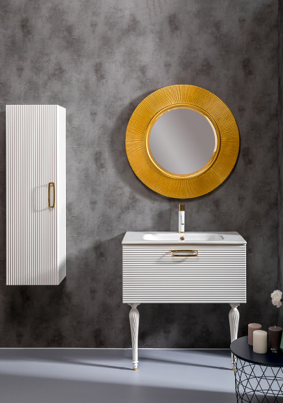 Шкаф пенал Boheme Armadi Art Vallessi Avantgarde Linea 35 845-WG подвесной Белый