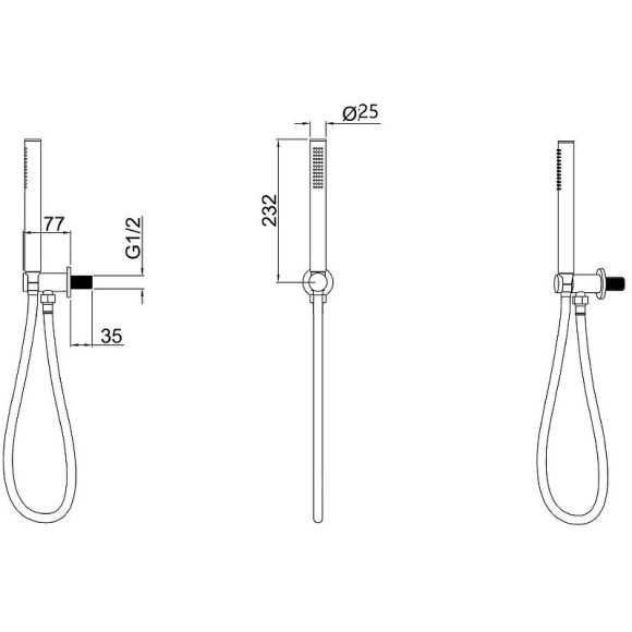 Душевой гарнитур Allen Brau Priority 5.31019-BN Никель брашированный Душевой гарнитур Allen Brau Priority 5.31019-BN Никель брашированный