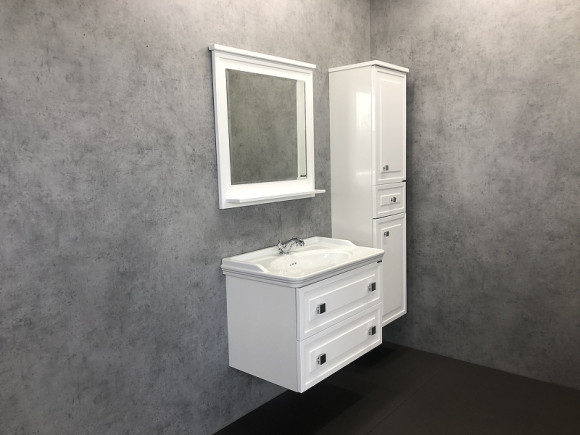 Зеркало Comforty Феррара 80 00004151059 Белое Зеркало Comforty Феррара 80 00004151059 Белое