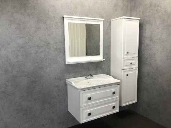 Зеркало Comforty Феррара 80 00004151059 Белое Зеркало Comforty Феррара 80 00004151059 Белое