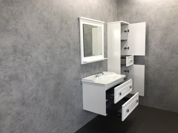 Зеркало Comforty Феррара 80 00004151059 Белое Зеркало Comforty Феррара 80 00004151059 Белое