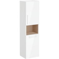 Шкаф пенал Vitra Root 40 R 66231 подвесной с бельевое корзиной Белый глянцевый