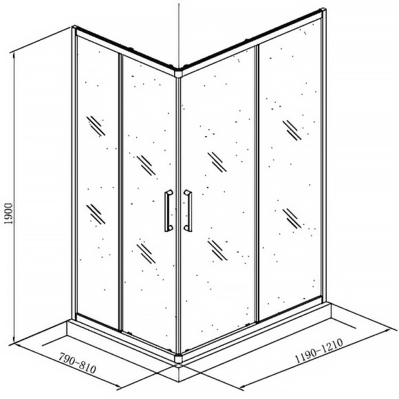 Душевой уголок Koller Pool Grace 120X80 G12080SG профиль Хром стекло рифленое Душевой уголок Koller Pool Grace 120X80 G12080SG профиль Хром стекло рифленое