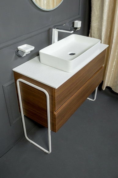 Тумба под раковину Boheme Armadi Art Vallessi 120 837-120-D подвесная Dark Oak