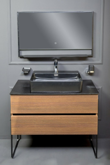 Тумба под раковину Boheme Armadi Art Vallessi 120 837-120-D подвесная Dark Oak