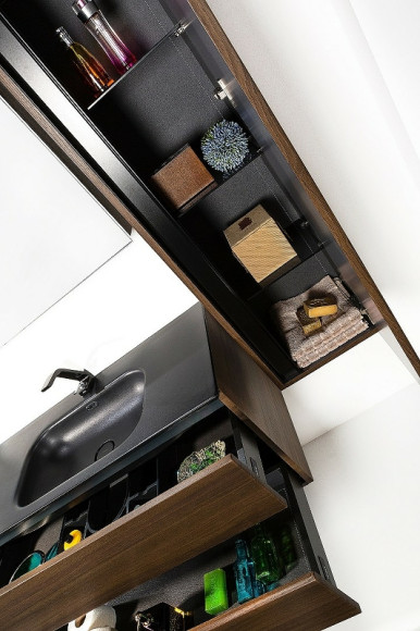 Тумба под раковину Boheme Armadi Art Vallessi 120 837-120-D подвесная Dark Oak