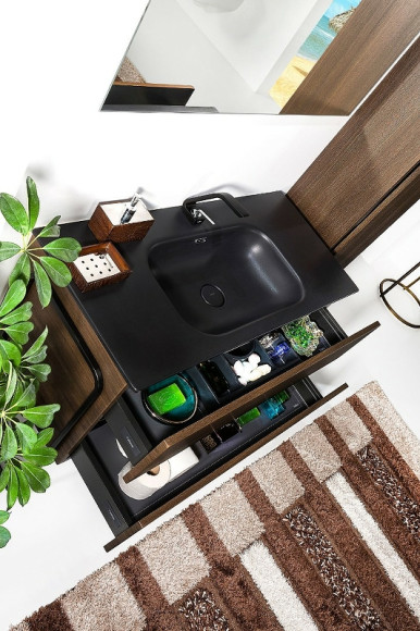 Тумба под раковину Boheme Armadi Art Vallessi 120 837-120-D подвесная Dark Oak