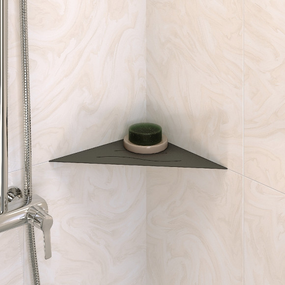 Металлическая полка RGW MT-02B 49279902-04 угловая Черная Металлическая полка RGW MT-02B 49279902-04 угловая Черная