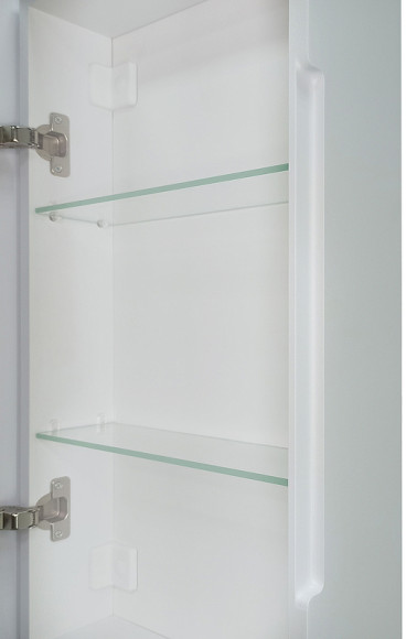 Зеркальный шкаф Континент Allure LED 35 L МВК055 с подсветкой Белый Зеркальный шкаф Континент Allure LED 35 L МВК055 с подсветкой Белый