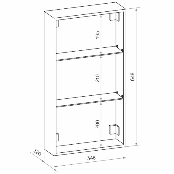 Зеркальный шкаф Континент Allure LED 35 L МВК055 с подсветкой Белый Зеркальный шкаф Континент Allure LED 35 L МВК055 с подсветкой Белый