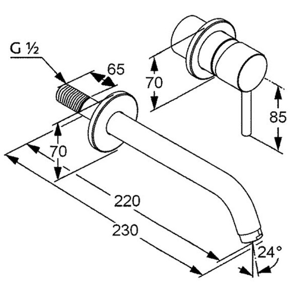 Смеситель для раковины Kludi Bozz 38245N076 Золото брашированное Смеситель для раковины Kludi Bozz 38245N076 Золото брашированное