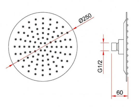 Душевая система Berges Ventas 2R 073003 Хром сильвер Душевая система Berges Ventas 2R 073003 Хром сильвер