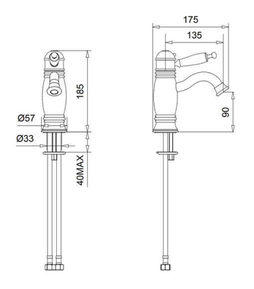 Смеситель для раковины Migliore Oxford 19136 с термостатом Хром