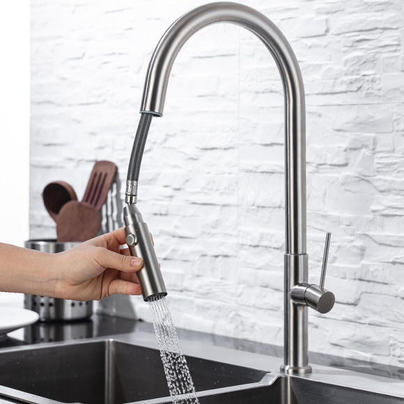 Смеситель для кухни Allen Brau Sprungfeder 5.60002-SS Брашированная сталь Смеситель для кухни Allen Brau Sprungfeder 5.60002-SS Брашированная сталь