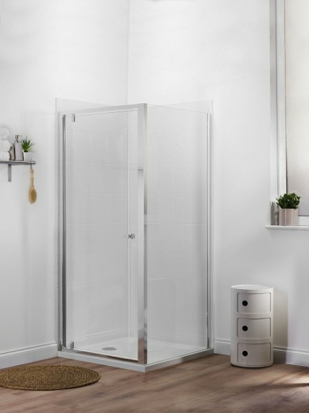 Душевая стенка Jacob Delafon Serenity 90 E14F90-GA профиль Хром стекло прозрачное