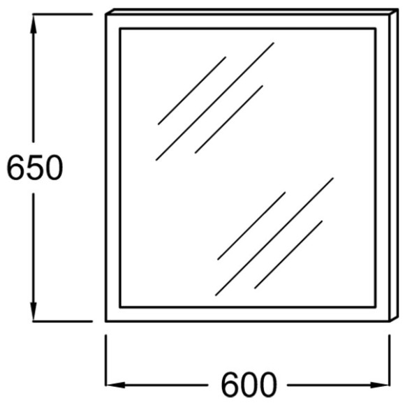 Зеркало Jacob Delafon Escale 60 EB1440-NF с подсветкой и подогревом с сенсорным выключателем Зеркало Jacob Delafon Escale 60 EB1440-NF с подсветкой и подогревом с сенсорным выключателем