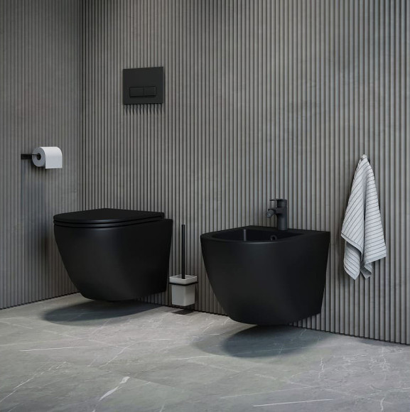 Биде Iddis Blanco BLARB02i82 подвесное Черное матовое Биде Iddis Blanco BLARB02i82 подвесное Черное матовое