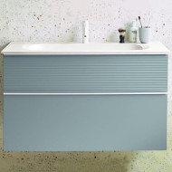 Тумба с раковиной Burgbad Fiumo 120 SFXN122F3957FOT55G0223C0001*1 подвесная Eisblau Softmatt