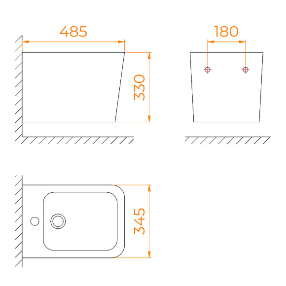 Биде RGW SW-81 65430281-01 подвесное Белое Биде RGW SW-81 65430281-01 подвесное Белое
