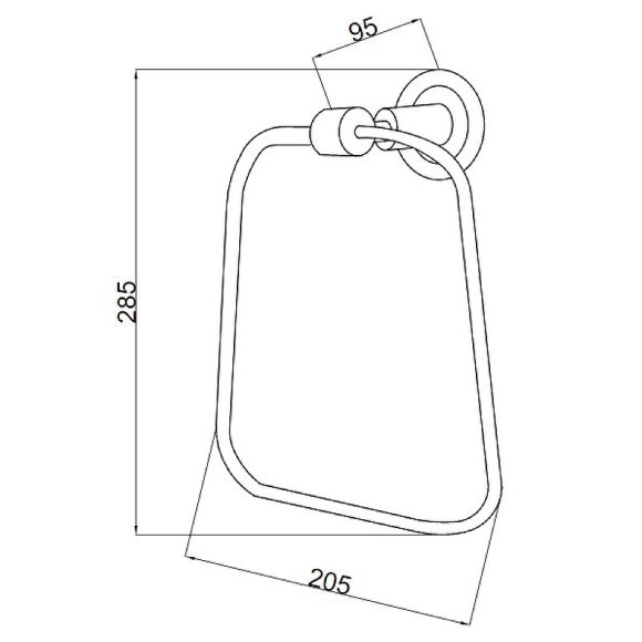 Кольцо для полотенец Boheme Murano 10905-B-BR Бронза Черный Кольцо для полотенец Boheme Murano 10905-B-BR Бронза Черный