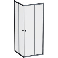 Душевой уголок AM.PM Sunny 80х80 W87G-403-8080-BT профиль Черный матовый стекло прозрачное Душевой уголок AM.PM Sunny 80х80 W87G-403-8080-BT профиль Черный матовый стекло прозрачное