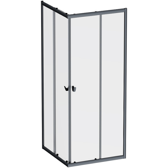 Душевой уголок AM.PM Sunny 80х80 W87G-403-8080-BT профиль Черный матовый стекло прозрачное