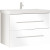 Тумба под раковину Marka One Mix 60П с ручками Белая глянцевая
