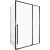 Душевой уголок Allen Brau Fantasy 140x80 3.11008.31 + 3.11012.31 профиль Черный матовый стекло прозрачное