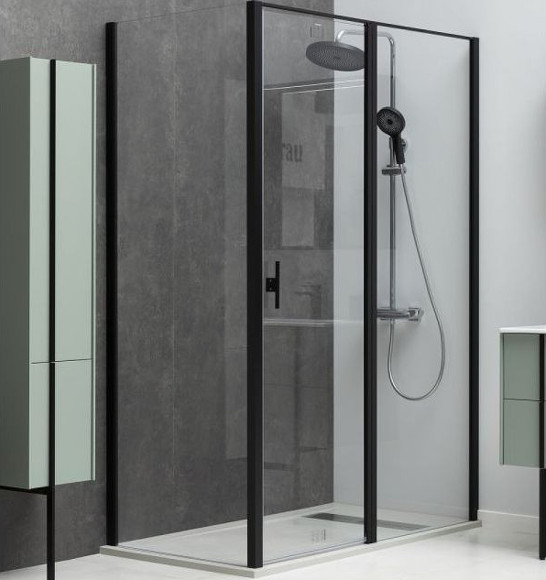 Душевая дверь Allen Brau Priority 120 3.31009.BBA профиль Черный брашированный стекло прозрачное Душевая дверь Allen Brau Priority 120 3.31009.BBA профиль Черный брашированный стекло прозрачное