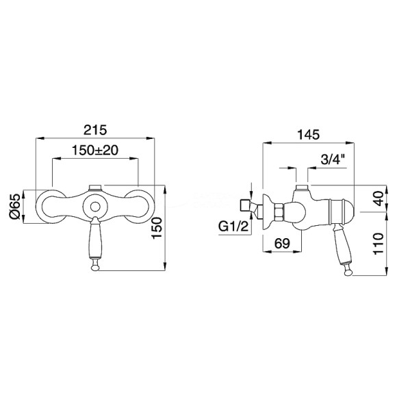 Смеситель для душа Migliore Oxford 19170 с термостатом Золото