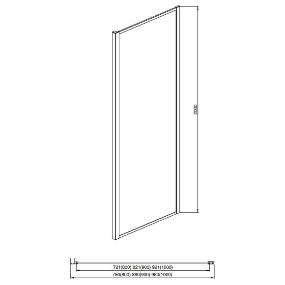 Душевая стенка Aquatek 100 AQ ARI WA 10020CH профиль Хром стекло прозрачное Душевая стенка Aquatek 100 AQ ARI WA 10020CH профиль Хром стекло прозрачное