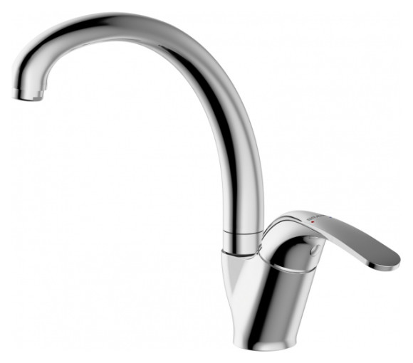 Смеситель для кухни Bravat Fit F7135188CP-1-RUS Хром