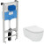 Комплект унитаза с инсталляцией Ideal Standard Blend Сurve M520801 с сиденьем Микролифт